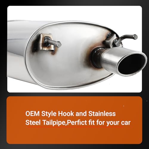 100% Stainless Steel Exhaust Muffler for 2008-2011 Camry TC06 - size: For 2008-2011 Camry 2.4L 2.5L