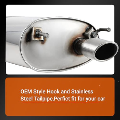 100% Stainless Steel Exhaust Muffler for 2008-2011 Camry TC06 - size: For 2008-2011 Camry 2.4L 2.5L