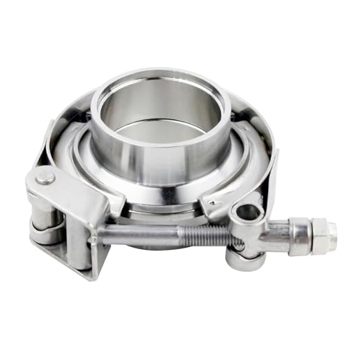 ROADFORMER 2.25" V Band Clamp with Flanges, Quick Release, 2 Pack - size: 2.25 inch