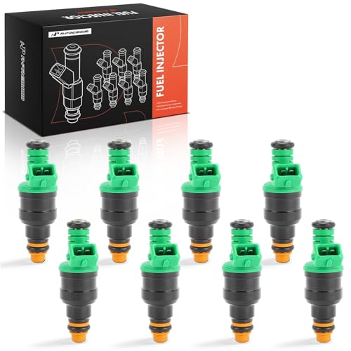 A-Premium 4 Holes Set of 8 Fuel Injectors Compatible with Ford