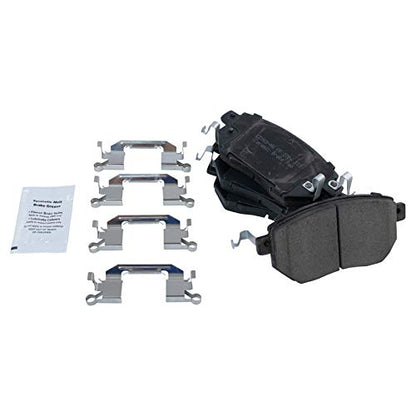 TRQ Front and Rear Brake Pads Ceramic - color: Ceramic, size: BFA12917