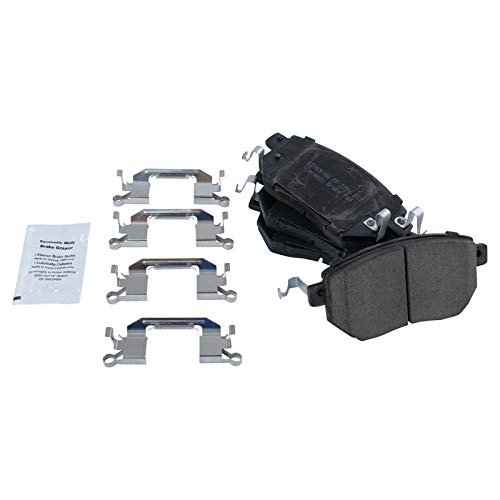 TRQ Front and Rear Brake Pads Ceramic - color: Ceramic, size: BFA12917