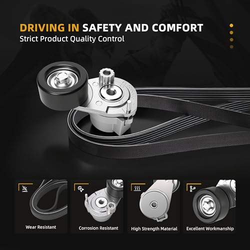 Serpentine Drive Belt Tensioner Kit for Chevrolet Sonic L4 1.8L 2013-2018 - size: 2013-2018 for Cruze/Sonic