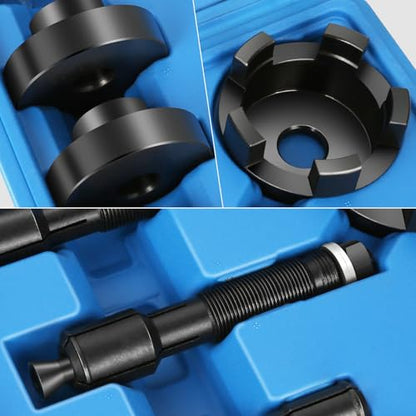 DNA Motoring Wheel Bearing Puller Tool Kit Compatible with 2000-2020 Most Harley Davidson Motorcycles, Wheel Bearing Removal and Installation Tool for 0.75" 1" 25mm Bearings, TOOLS-00557 - style: fit 00-20 Davidson