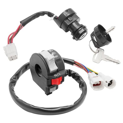 M MATI Start Stop Headlight Switch & Ignition Key Switch for Yamaha YFZ450 2006-2013 4KB-83973-00-00 4KB-83973-20-00 5TG-82510-01-00