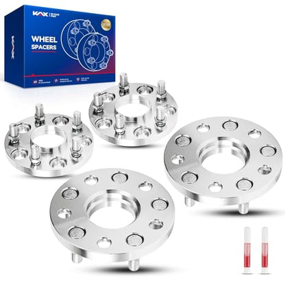 KAX 5x120mm Hub-Centric Wheel Spacers 0.59 inch for Honda Pilot - color: Silver, size: 5x120mm -64.1mm -M14x1.5 -0.59" thick