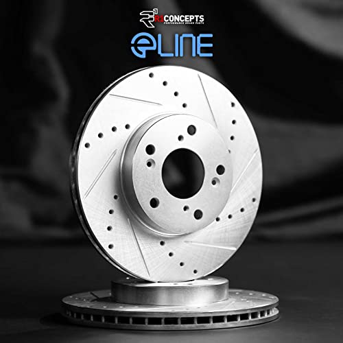 R1 Concepts Front Brake Rotors Fits 2006-2020 Audi A3; 2008-2011 Audi TT