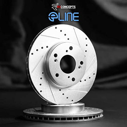 R1 Concepts Front Brake Rotors Fits 2006-2020 Audi A3; 2008-2011 Audi TT