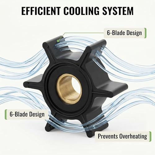Water Pump Impeller 369-65021-1 for Mercury Mariner Tohatsu Nissan - size: 369-65021-1