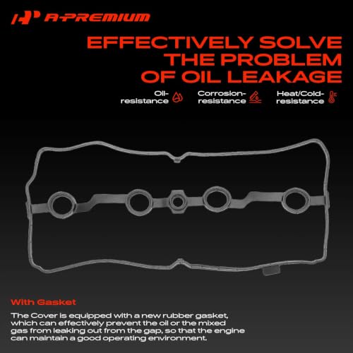 A-Premium Engine Valve Cover with Gasket & Bolts