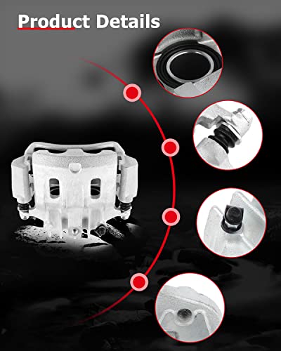 cciyu Rear Left & Right Disc Brake Calipers With Bracket 18-B4753 18-B4752 - size: Rear[18-B4753+18-B4752]