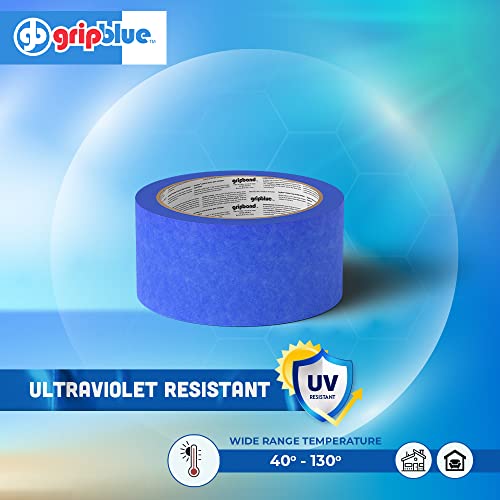 Professional-Grade Blue Painters Tape 2 Inch Wide, 1 Roll - size: 2 in/1.88 (Single Roll)