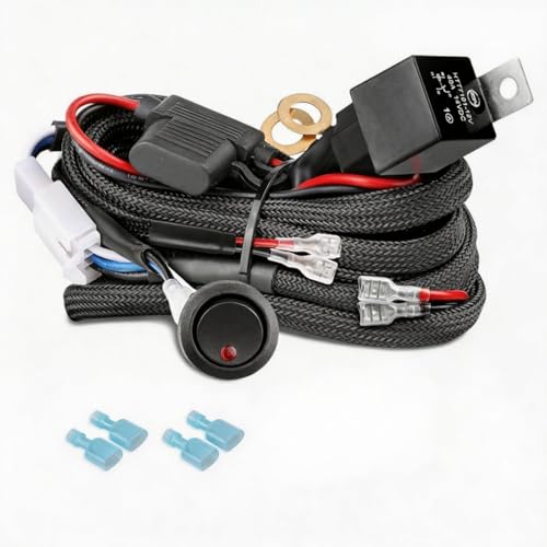 Wiring Harness 2 Lead Heavy Duty 12V Rocker Switch Nylon Wiring - size: Nylon Wiring Harness 2 Lead
