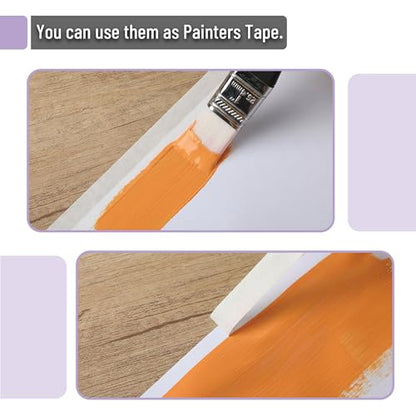 Mr. Pen- Masking Tape, 0.6 inch, 3 Pack, 3 x 55 Yards, Beige - color: Beige