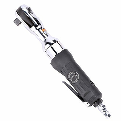 Air Ratchet Wrench 3/8 Inch Power Pneumatic Spanner Heavy Duty Torque Air Wrench Drive - size: 3/8 Silver Black air wrench