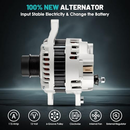 11231 Car Alternator Fit for Chrysler 200 11-13, Sebring 07-10 - size: 11231N for Chrysler 200 11-13 for Avenger 08-13