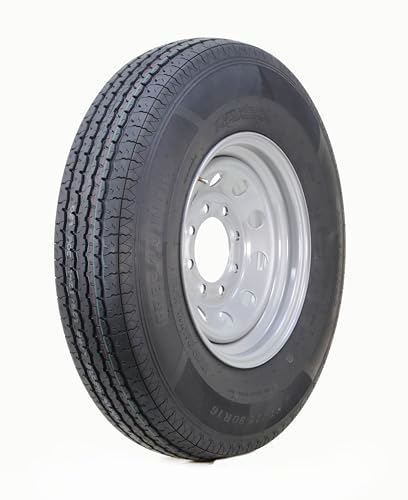 Free Country Trailer Tire Wheel ST225/90R16 14-Ply G 127L 8X6.5 Silver Mod - size: ST225/90R16