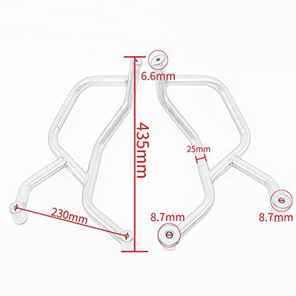 for CF-Moto 800MT MT800 MT 800 MT CF800MT 2021 2022 2023 Motorcycle Engine Guard Bumper Highway Crash Bars Stunt Cage Frame Falling Body Protector Kit Gas Tank Protection 21-23 (Silver)