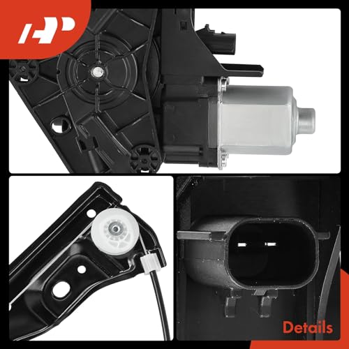 A-Premium Rear Passenger Side Power Window Regulator with Motor (2-Pin) - style: Rear Passenger Side (RH)
