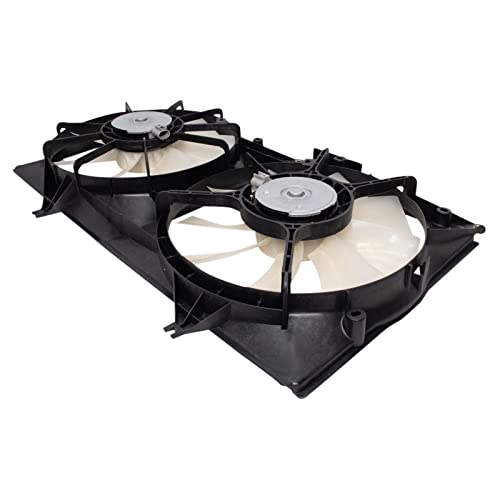 TRQ Radiator Dual Cooling Fan Assembly - style: RFA80453