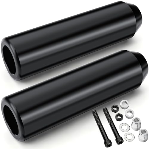 MoKitDora 5.98" Dyna Upper Shock Mount Guard Frame Sliders Anti Crash Protector for 2006-2017 Harley FXD Street Bob Low Rider Fat Bob Wide Super Sport Low Glide, Black