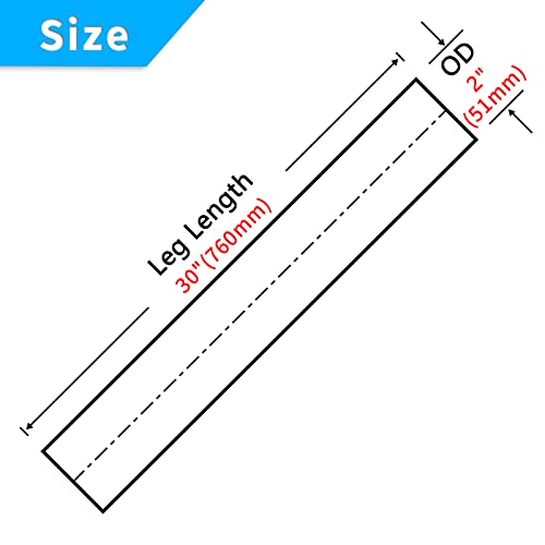 2 Inch Straight DIY Custom Mandrel Exhaust Pipe Tube Pipe, 30 Inch Length, 2'' OD Mandrel Straight Pipe, T304 Stainless Steel, Universal Fitment - 1PC - size: 2''OD-Straight-30''-1PC