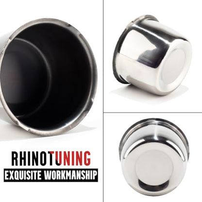 Rtrhinotuning Stainless Steel Push Through Center Caps 3.31" for Trailer Truck Rv Wheel Rims Chrome Trailer Hub Cap 2.34" Hight 4 PCS Wheel Center Caps - color: Chrome, size: 3.31" Center Hole, 2.34" Height