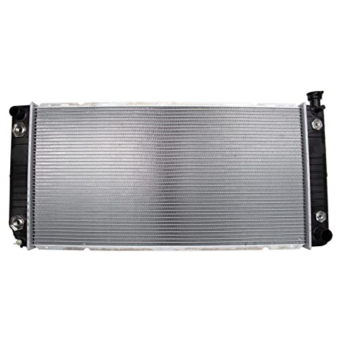 TRQ Radiator 34 Inch Core with Engine Oil Cooler - style: RDA82611