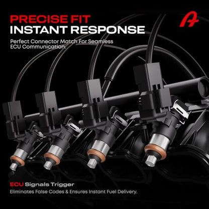 Fuel Injectors Set of 6, Compatible with 3.5L 3.7L Ford Lincoln