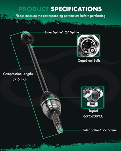 SCITOO CV Axle Drive Shaft For Kia Forte 2.0L 2019-2021