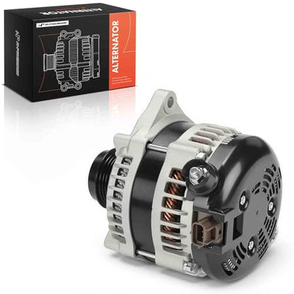 A-Premium Alternator, 12V 215A 6-Groove Decoupler Pulley Clockwise