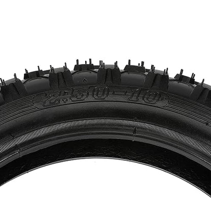 HIAORS 2.5-10" Dirt Bike Tire and Inner Tube Set Compatible with 50cc 70cc 90cc 110cc Razor MX500 MX650 Coolster PW50 TTR50 DRZ70 JR50 Baja DR49 CRF50 XR50 Motovox MVX70 MVX110 Off-Road