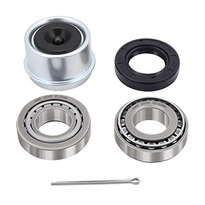 XiKe Trailer Wheel Bearings Kit 30205, 1 Set,Fits for 25mm Axles - size: 30205 + Seal ID 1.18, style: Pack 1 Set