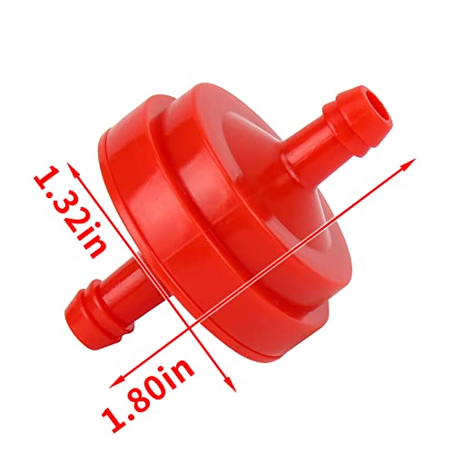 10 Pack Lawn Mower 1/4 Inch Inline Gas Fuel Filter