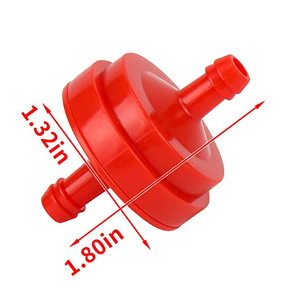 10 Pack Lawn Mower 1/4 Inch Inline Gas Fuel Filter