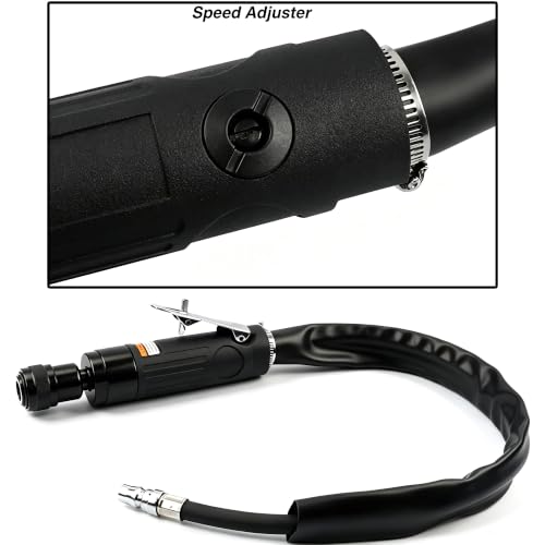 Low Speed Tire Repair Kit, 2500RPM Air Tire Buffer Tire Patch Kit, Pneumatic Tire Buffing Wheel, Grinding Cutting Deburring Polishing Machine, Cleaning Tool, Rear Exhaust, Tungsten Steel Head