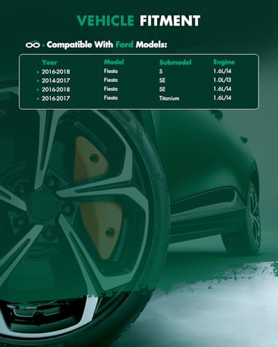SCITOO Pair CV Axle Drive Shaft For Ford Fiesta 1.6L 2016-2018