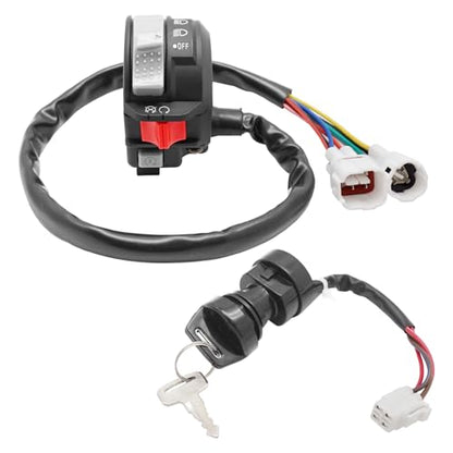 M MATI Start Stop Headlight Switch & Ignition Key Switch for Yamaha YFZ450 2006-2013 4KB-83973-00-00 4KB-83973-20-00 5TG-82510-01-00