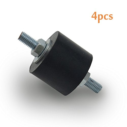 Anti-Vibration Rubber Isolator Mounts with Studs Shock Absorber, M8 (Pack of 2) - size: Large (Pack of 2)