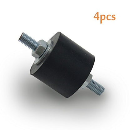Anti-Vibration Rubber Isolator Mounts with Studs Shock Absorber, M8 (Pack of 2) - size: Large (Pack of 2)