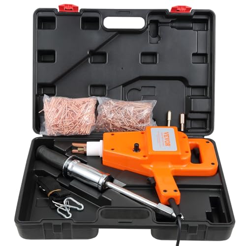 VEVOR Stud Welder Dent Repair Kit, 1600A Stud Welder Kit, 800VA Spot Welder Stud, 110V Welder Stud Kit, Stud Gun Dent Puller Kit with Complete Accessories, Dent Welder Repair for Auto Body Repairing