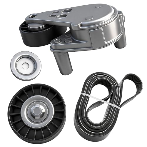 Serpentine Belt Kit With Tensioner And Idler Pulley For Hyundai Tucson - size: Hyundai Tucson, Santa Fe, Sonata V6 (99-09)