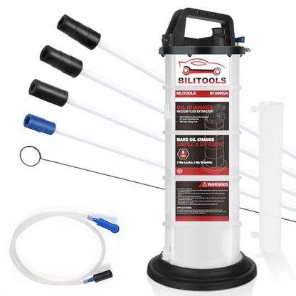 BILITOOLS 9L Pneumatic Oil Extractor Pump for Automotive Engine Oil Change - size: Pneumatic