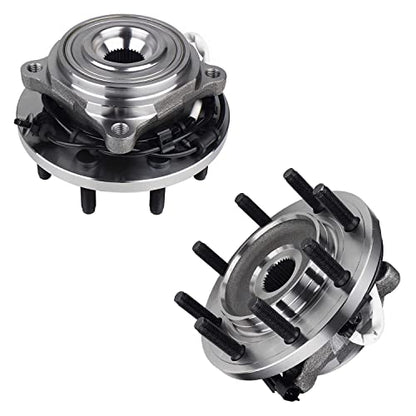 Detroit Axle - 4pc Front Wheel Bearing Hubs Kit for 2014-2018 Ram 2500 - size: 4SW42491/Kit