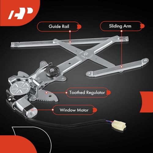 A-Premium Front Driver Side Power Window Regulator with Motor (2-Pin) - style: Front Driver Side (LH)