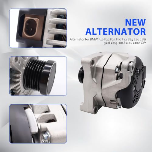 12317605061 Alternator Compatible with BMW 228i 2014-2016 - size: 14204
