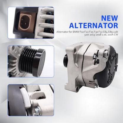 12317605061 Alternator Compatible with BMW 228i 2014-2016 - size: 14204