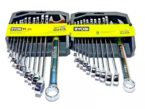 RYOBI 22 PC. SAE & Metric Combination Wrench Set