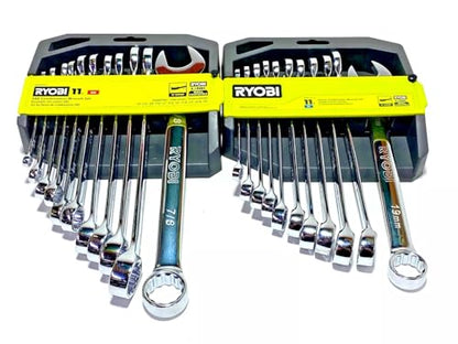 RYOBI 22 PC. SAE & Metric Combination Wrench Set