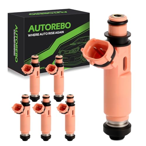 Fuel Injectors Set of 6 Compatible with Lexus ES300 ES330 RX330 RX400H Toyota Camry Highlander Solara, V6 3.0L/3.3L # FJ644 232090A020 2320920030 2320920040 84212243 FJ1086 23209-0A020 23250-20030 - size: 644